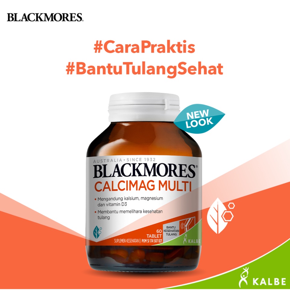 BLACKMORES CALCIMAG MULTI ISI 30 TABLET SUPLEMEN KESEHATAN TULANG / VITAMIN D3 KALSIUM MAGNESIUM