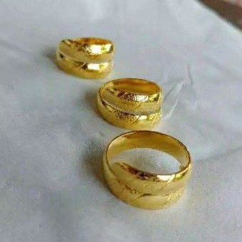 Xuping Cincin Ukir Asli Lapis Emas 24K Harga Perbiji Terlaris C557