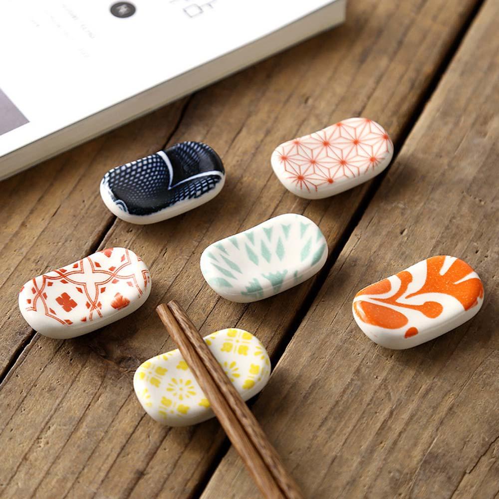 Quinton Sumpit Rak Sendok Porcelain Rest Ceramic Chopsticks Stand