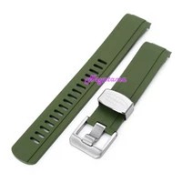 CRAFTER BLUE CB13 Rubber Strap Green for Seiko Baby MM200 Mini Turtle
