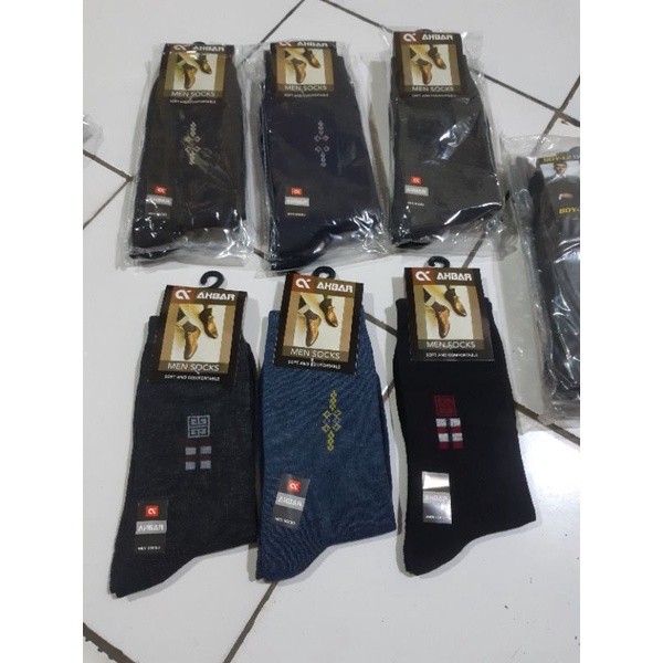 ( 1 LUSIN/ISI 12 PASANG KAOS KAKI CASUAL MOTIF/KAOS KAKI KANTORAN/SUDAH KEMAS SATUAN (RANDOM)