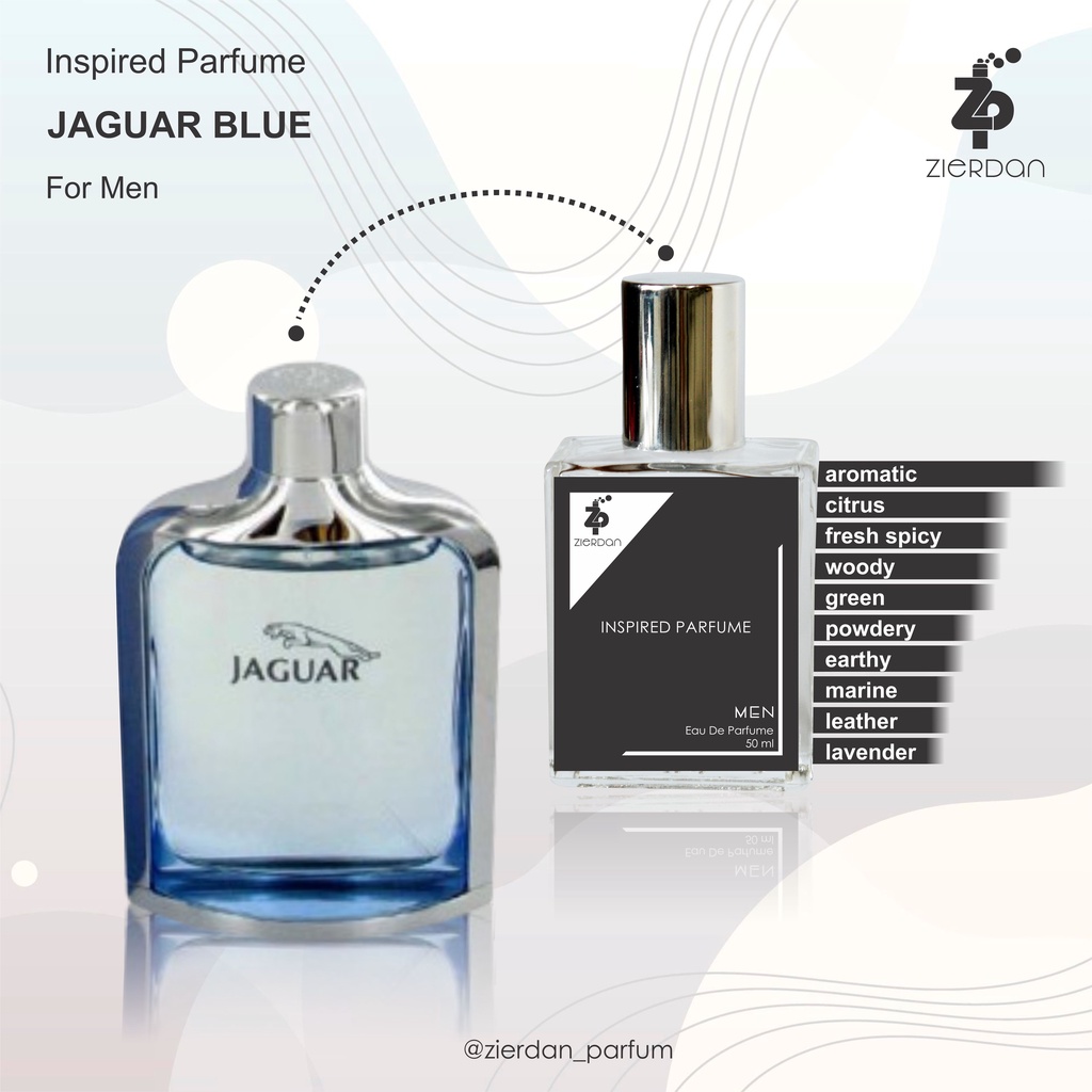 Zierdan Inspired Parfum Jaguar Blue Parfume Farfum Minyak Wangi Tahan Lama Pria Cowok