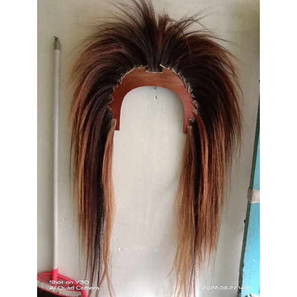 rambut barongan asli ekor kuda