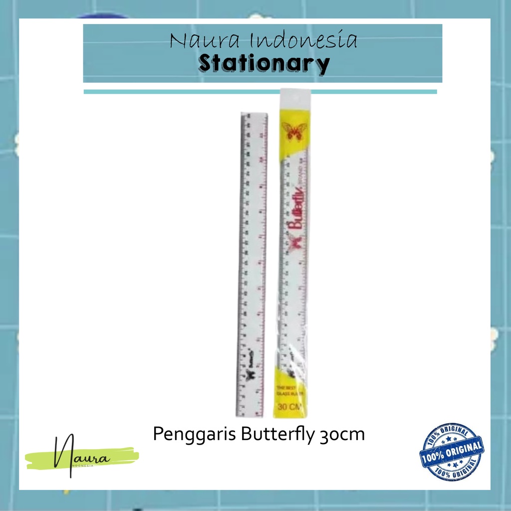 

PENGGARIS BUTTERFLY 30CM | BUTTERFLY 30CM | PENGGARIS 30CM