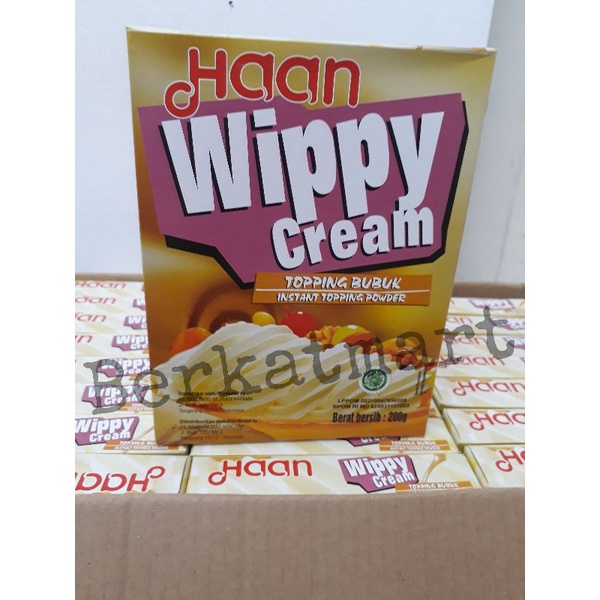 Haan wippy cream whipped cream wipp krim instant 200gr