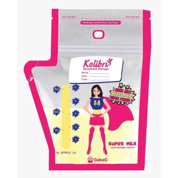 Gabag Kantong Asi 150ml Super Woman / Mom