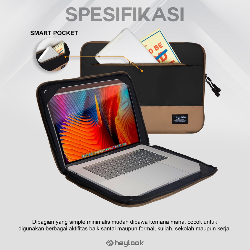 HEYLOOK Project -  Tas Laptop SYDNEY Soft Case Cover Pelindung Leptop Sleeve Notebook