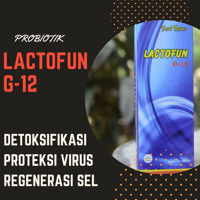 Lactofun G12 G-12 Suplemen Probiotik Imun Booster Obat Penyakit Dalam Detoks Detok Detox Racun Tubuh