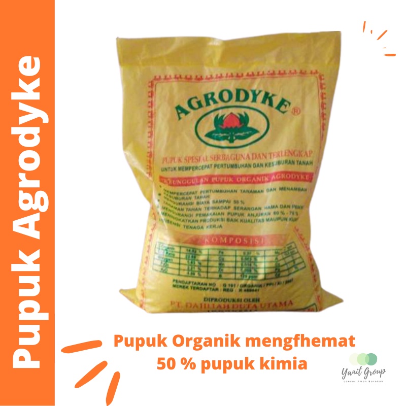 Pupuk Organik Agrodyke menghemat 50 % pupuk