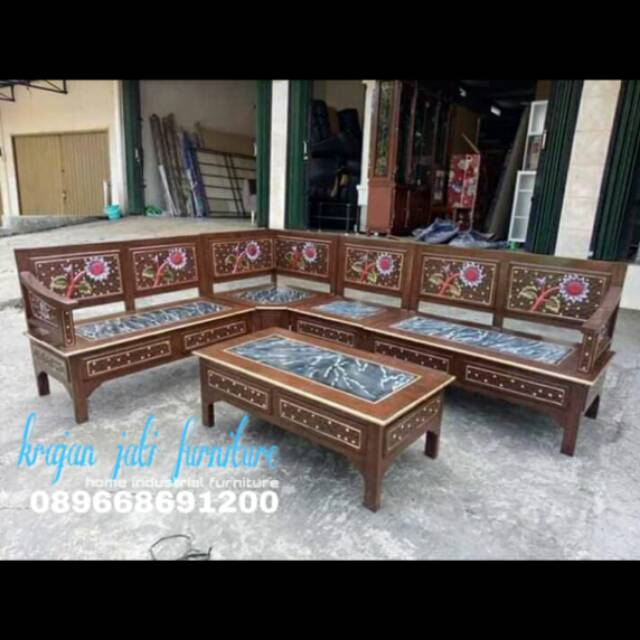 Kursi tamu jati sudut matahari/kursi tamu jati/kursi jati/kursi tamu