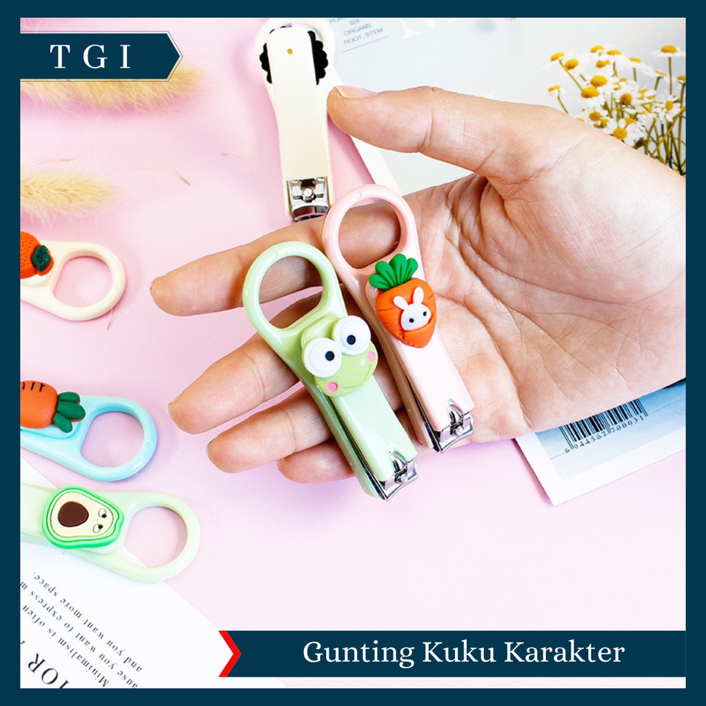 TGI - PEMOTONG KUKU MINI / JEPIT KUKU /GUNTING KUKU MINI KARAKTER LUCU / GUNTING KUKU KARAKTER LUCU / CUTE NAIL CLIPPERS / ALAT POTONG KUKU SOUVENIR MURAH KADO PERNAK PERNIK