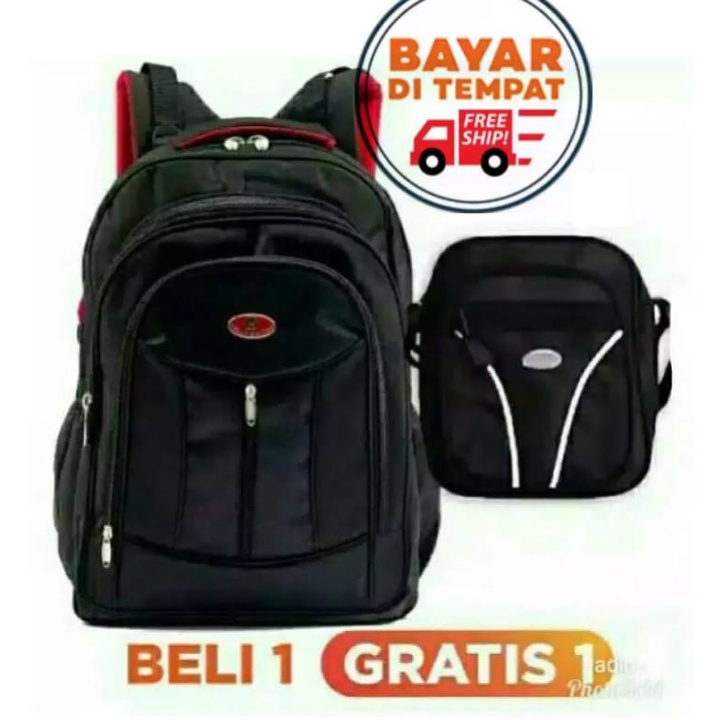 Ransel Polo Beli 1 GRATIS 1( HARGA GROSIR ) Tas Sekolah - Tas kantor  - tas murah - tas pria - tas wanita - tas terlaris - Tas Anak - Tas Outdoor - Tas Slempang - Tas Pinggang - Dompet