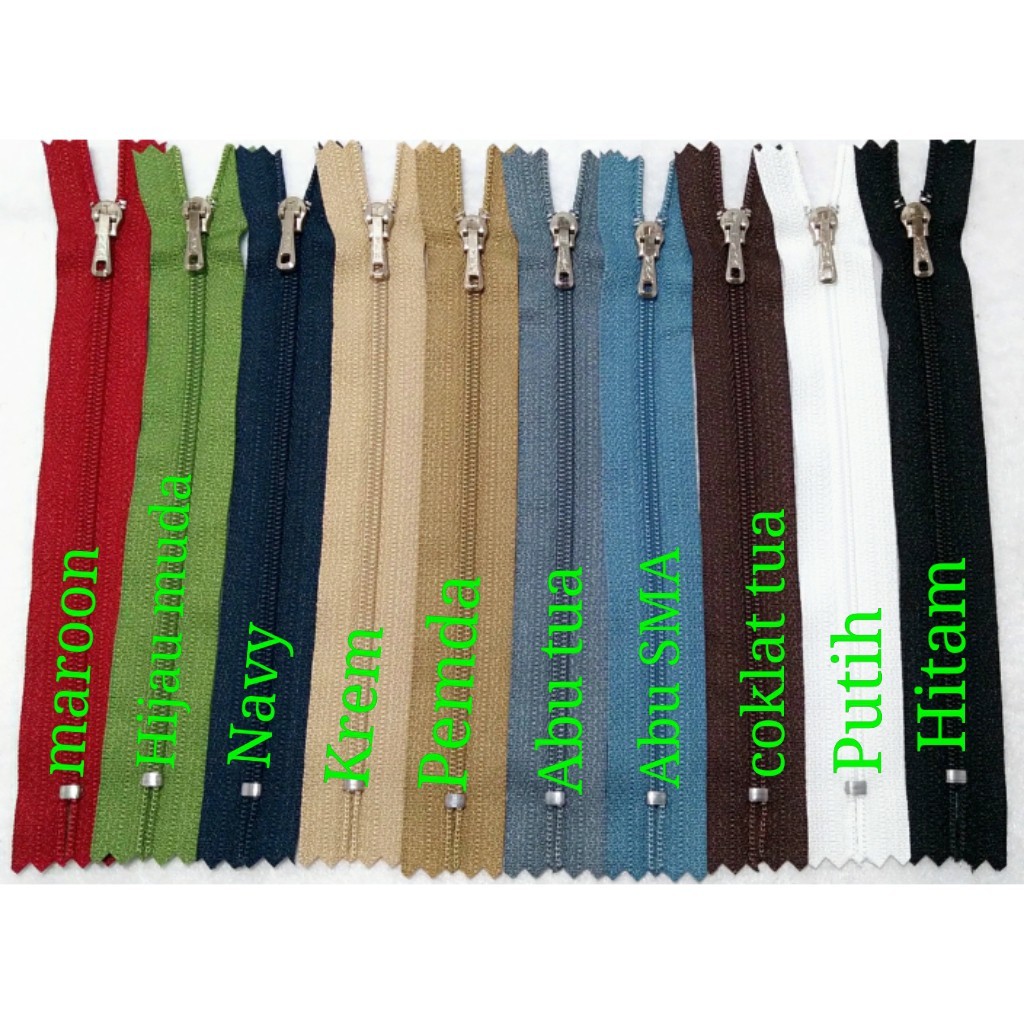 Ritsleting / resleting / zipper / rit CFC YKK  6&quot; / 7&quot; /  8&quot;