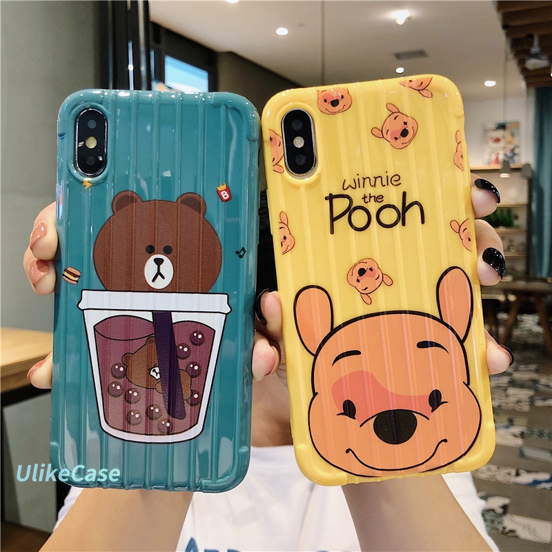 Casing Soft Case TPU Slim Motif Anime Kartun Beruang Lucu