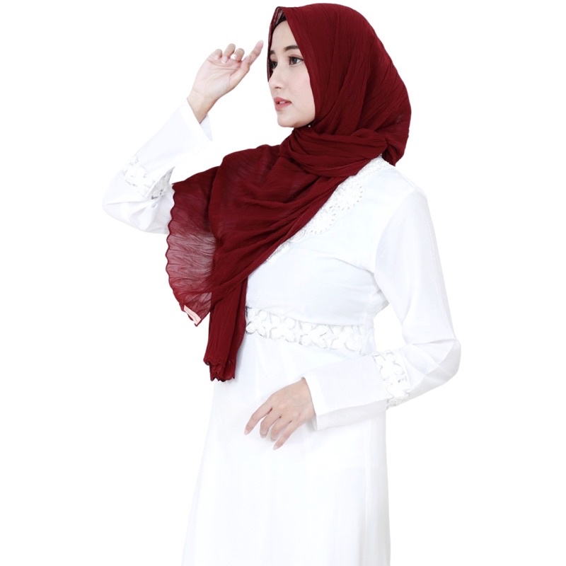 Nouri Avani Hijab Pashmina Plisket Lidi Ceruty Baby Doll