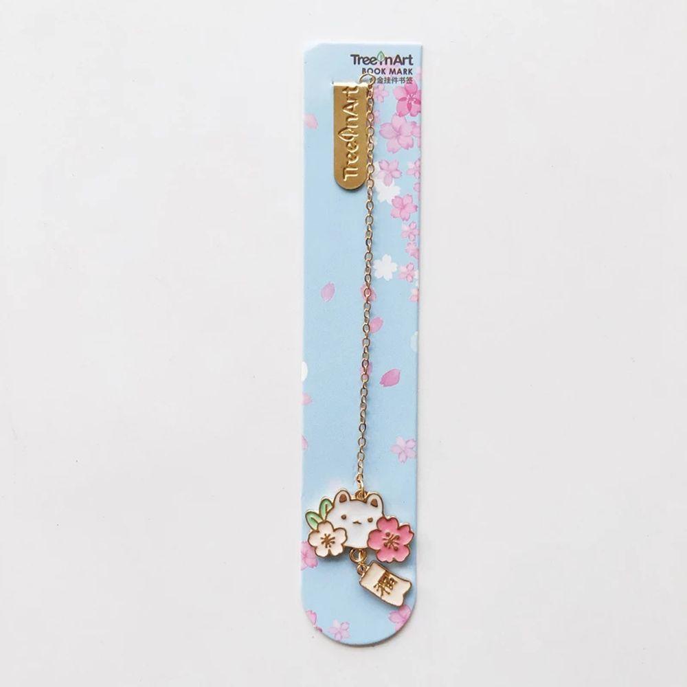 [Elegan] Liontin Bookmark Rantai Paduan Hadiah Siswa Membaca Klip Kertas Klip Buku Book Tag Rabbit