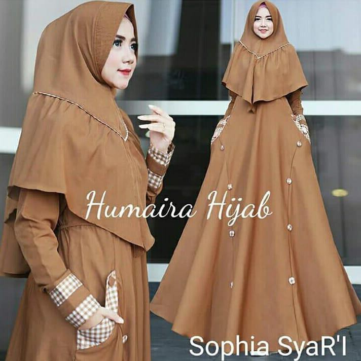 Gamis Pesta Shopia Syari + Khimar muslim gamis/gamis/GamisMurah/Gamissyari/Syari/Gamismuslim