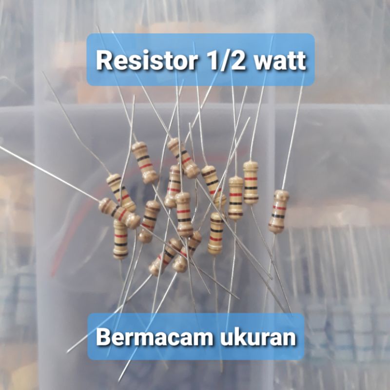 Resistor 1/2 Watt 1 10 100 1k 10k 1M 100K 18 1k8 180k 56 56k 560 5k6