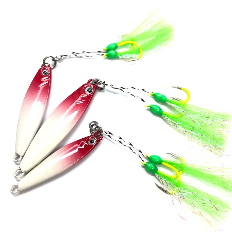 Jigpara Glow Blue + Assist Double Hook Neon #11