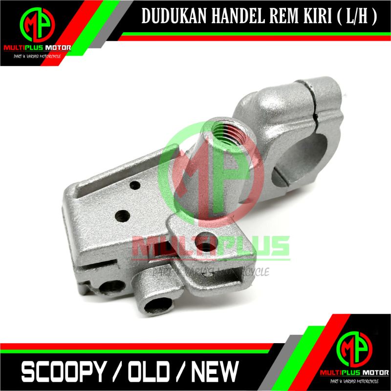 Dudukan handel handle hendel rem kiri Dudukan spion kiri SCOOPY,SCOPY,SCOOPY KARBU
