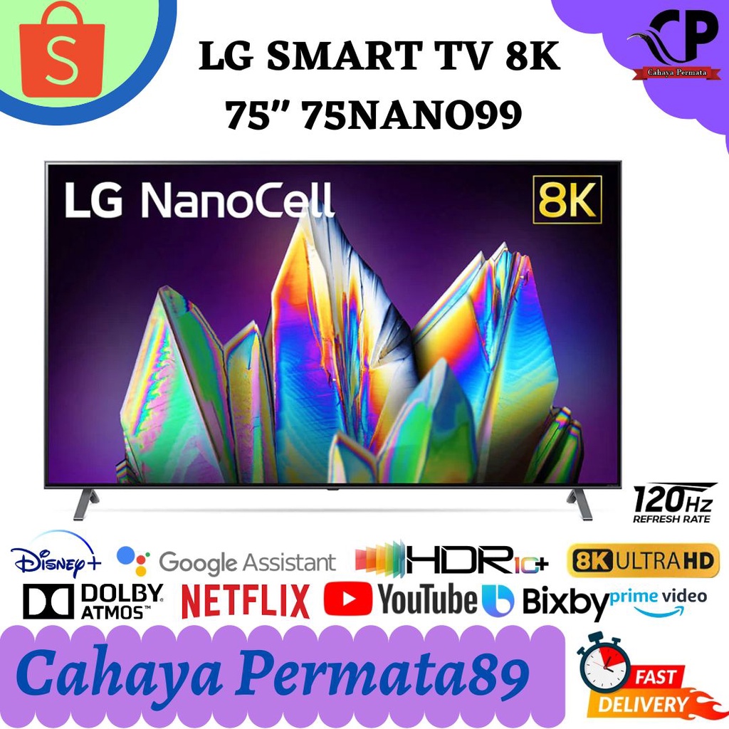 LG 75NANO99 SMART TV 8K ULTRA HD 75INCH NANOCELL 75NANO99TNA 120Hz NEW