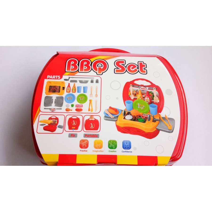 BBQ SET KOPER - KADO MAINAN ANAK MURAH