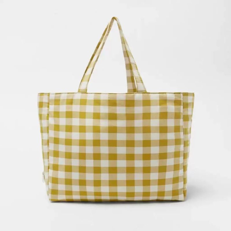 ZRA KIDS / CHECK PRINT TOTE BAG