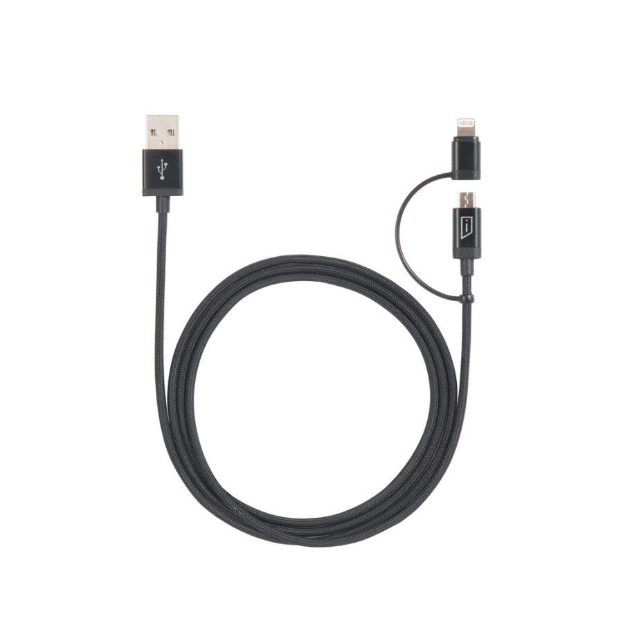 Kabel Data Targus ACC99510 2in1 USB A to Lightning &amp; Micro USB - Black