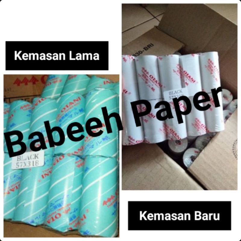 

Otani Struk Kertas Thermal 57x31 Black perpack isi 10 roll
