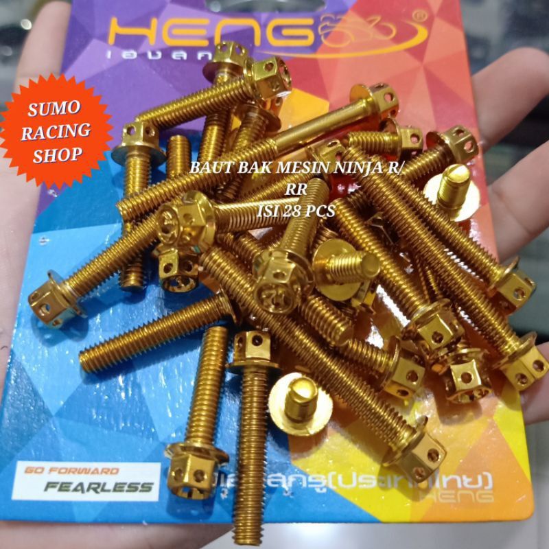 BAUT PROBOLT BLOK MESIN NINJA R RR/BAUT PROBOLT BAK MESIN NINJA BY HENG