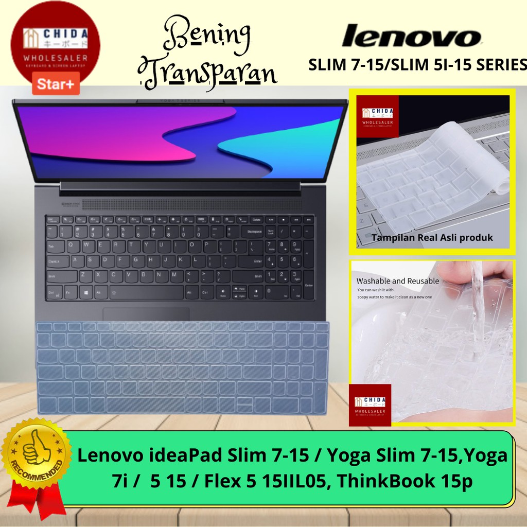 Keyboard Protector / skin keyboard/ cover keyboard / pelindung keyboard LENOVO IDEAPAD 5 5IIL05 SLIM
