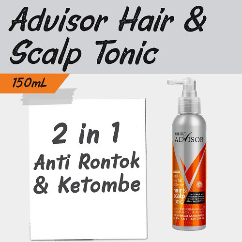 Makarizo Advisor Hair &amp; Scalp Tonic / Perawatan Rambut Rontok dan Ketombe / Anti Hair Fall