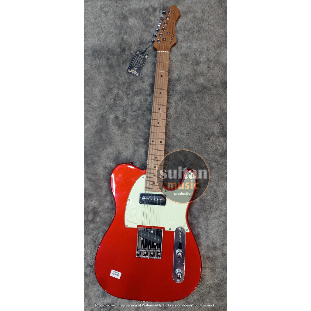 SQOE SEST 600 Sonic Blue - Stratocaster Roasted Maple Sqoe SEST600