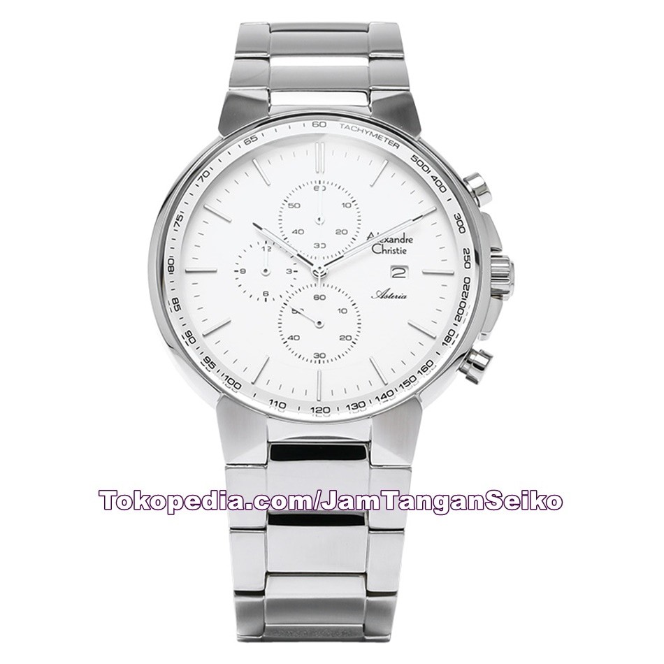 Jam Tangan Pria Alexandre Christie AC 6462 MC BSSSL Original Chrono