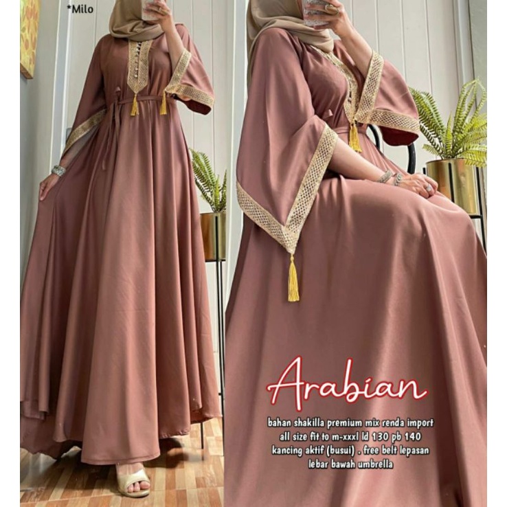 Abaya arabian ori disha