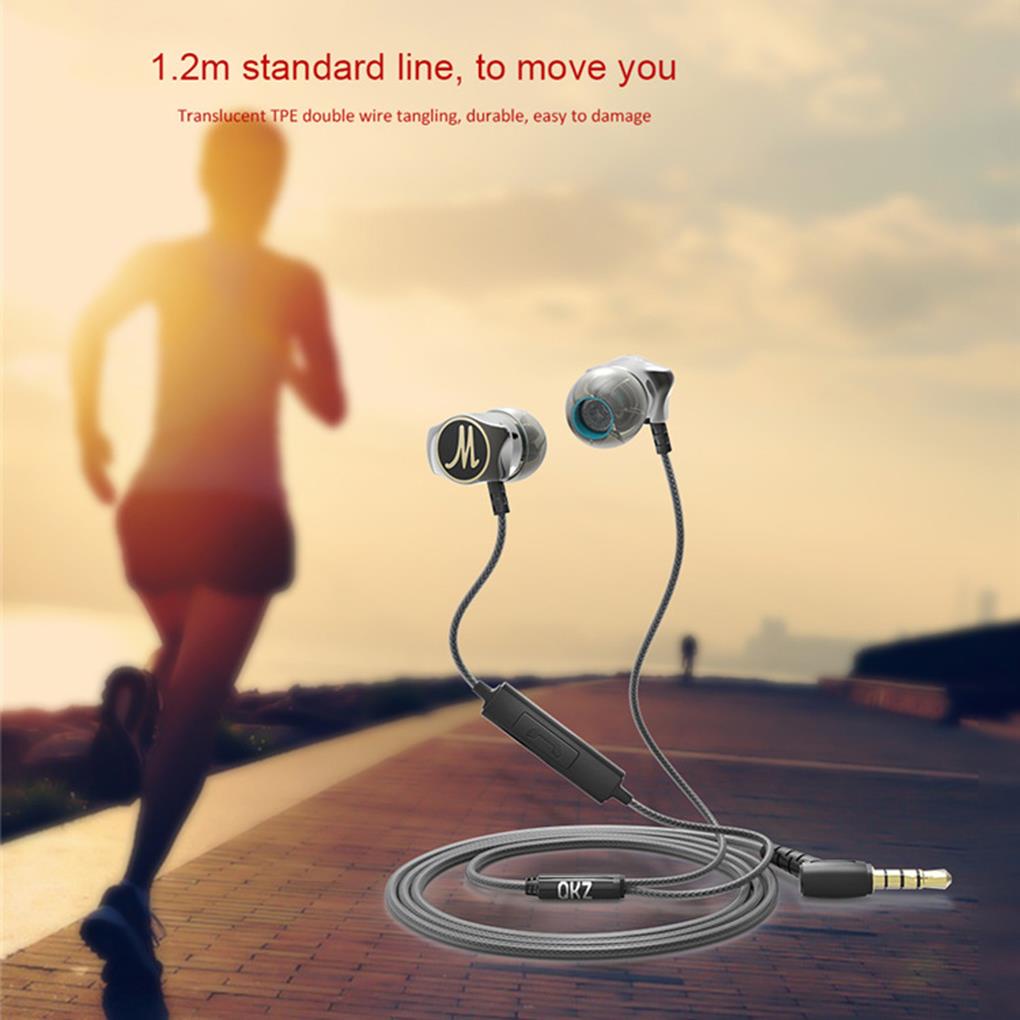 Dm7 Earphone In ear HiFi Heavy Bass 3 5mm Dengan Mic Built-In (house2020)