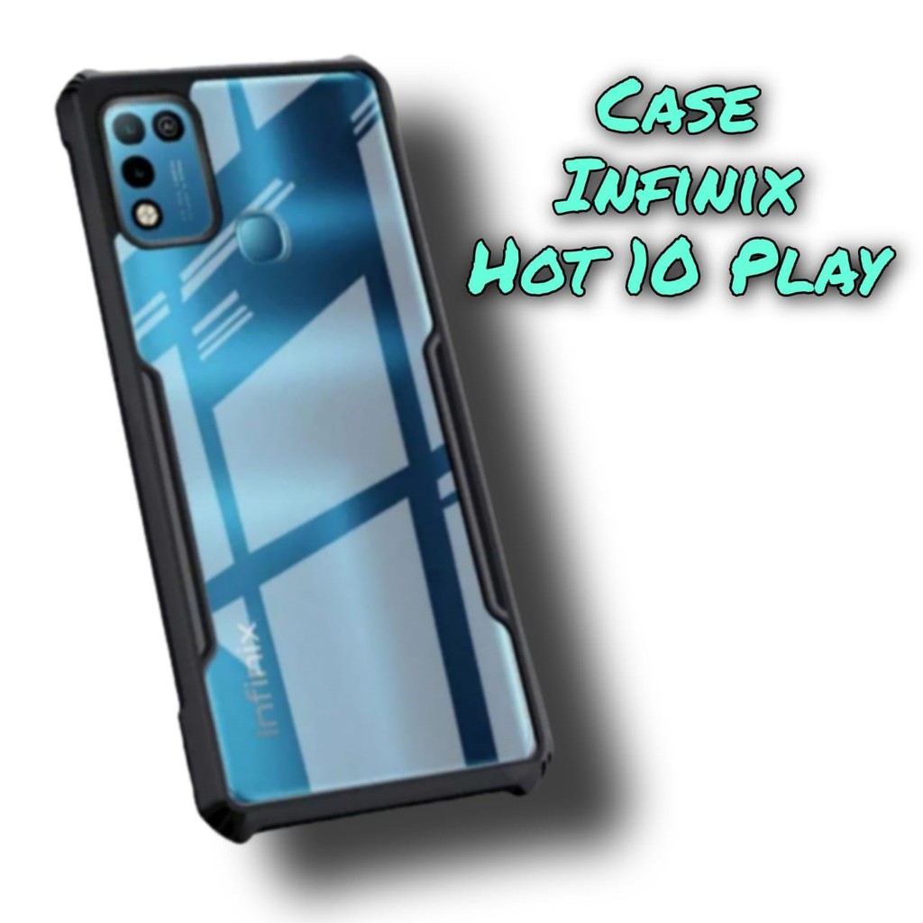 Case INFINIX HOT 10 PLAY HardCase Fusion Armor Transparant Case Hard Case Fusion