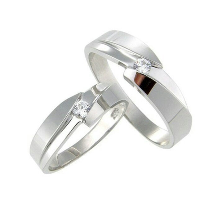Cincin Murah Asli Cincin Perak Murni Cincin Wanita Cincin Couple Cincin Silver Polos Nikah RJ155 Nik