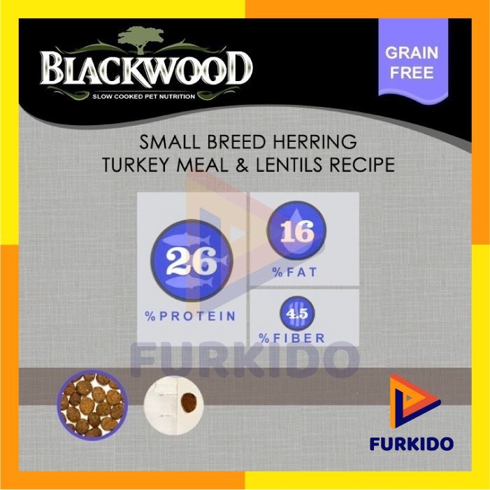 Blackwood Dog Food Adult Grain Free Small Breed Herring 6,8 KG