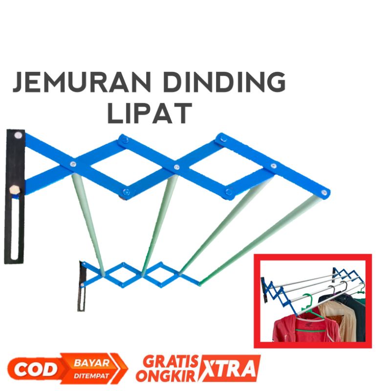 JEMURAN DINDING LIPAT - JEMURAN DINDING FLEKSIBEL - JEMURAN PORTABLE - JEMURAN SUDUT - JEMURAN TEMBO