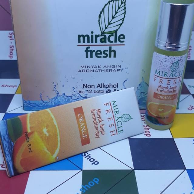 Minyak Aromatherapy Miracle Fresh Wangi Segar Orange 8ml