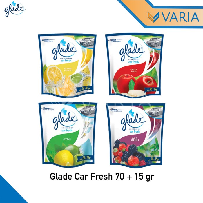 Glade Car Fresh 70 gr Gel Refill Pouch Parfum Pengharum Mobil