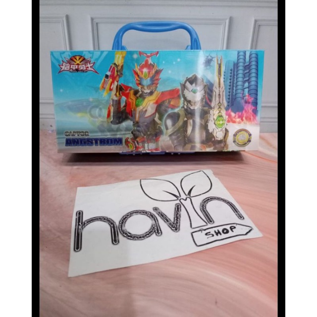 kotak pensil KODE 3 TINGKAT metalik 3dimensi/pencil case password/kotak pin-Captor Angstrom-3D
