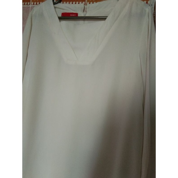 Preloved Tunik Dauky putih tulang