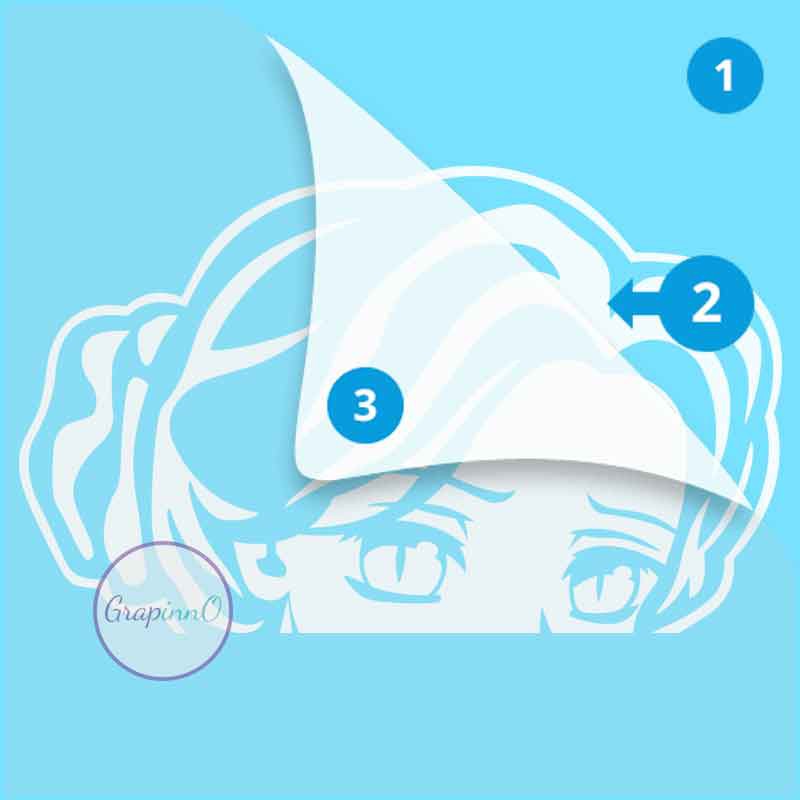 

Decal Sticker Demon Slayer Kimetsu no Yaiba Tamayo Demon Peeker Stiker