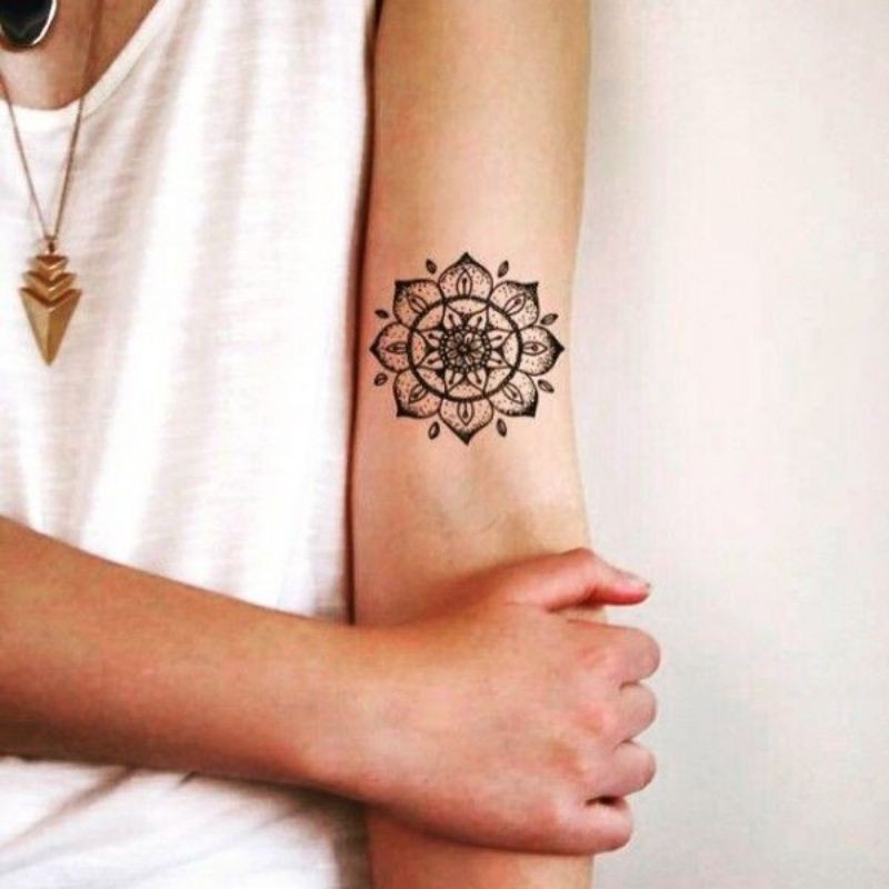 Tato Temporer Tato flower Stiker Tato Minimalis - BUNG
