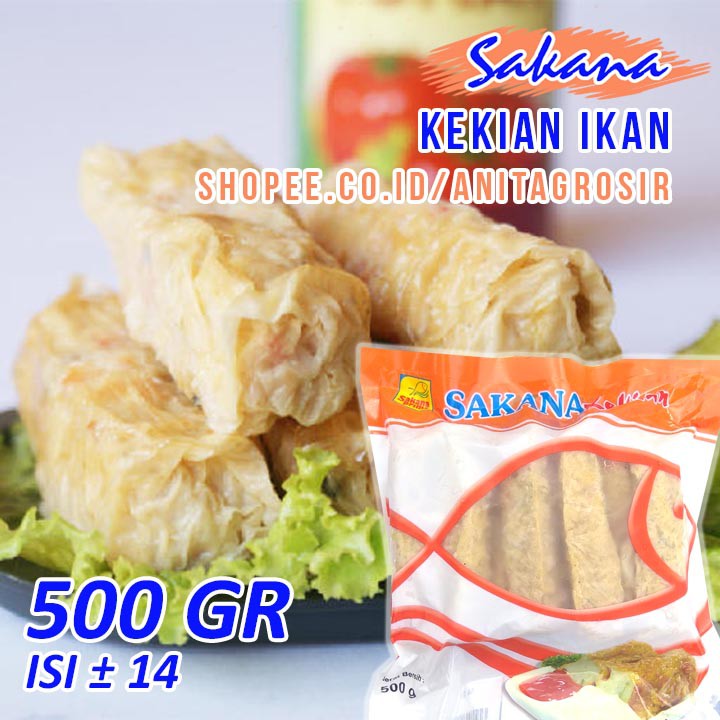 

SAKANA Kekian Ikan / Kekkian 500gr Sakana Food Halal Tanpa Pengawet Grosir Catering Murah Katering