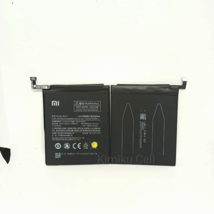 BATERAI XIAOMI MI A1 MI 5X BN31  BATRAI XIAOMI MI A1  BATREI
