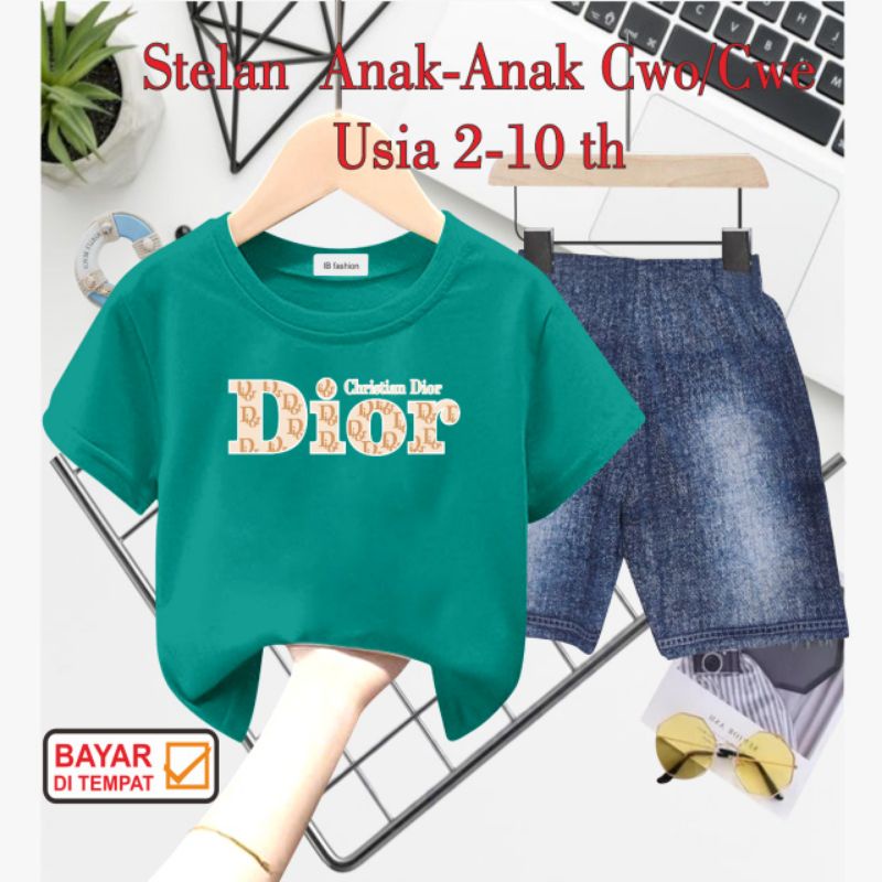 ((IB))SETELAN ANAK2 UNISEX SEMI JEANS/Q10R DIGITAL SABLON