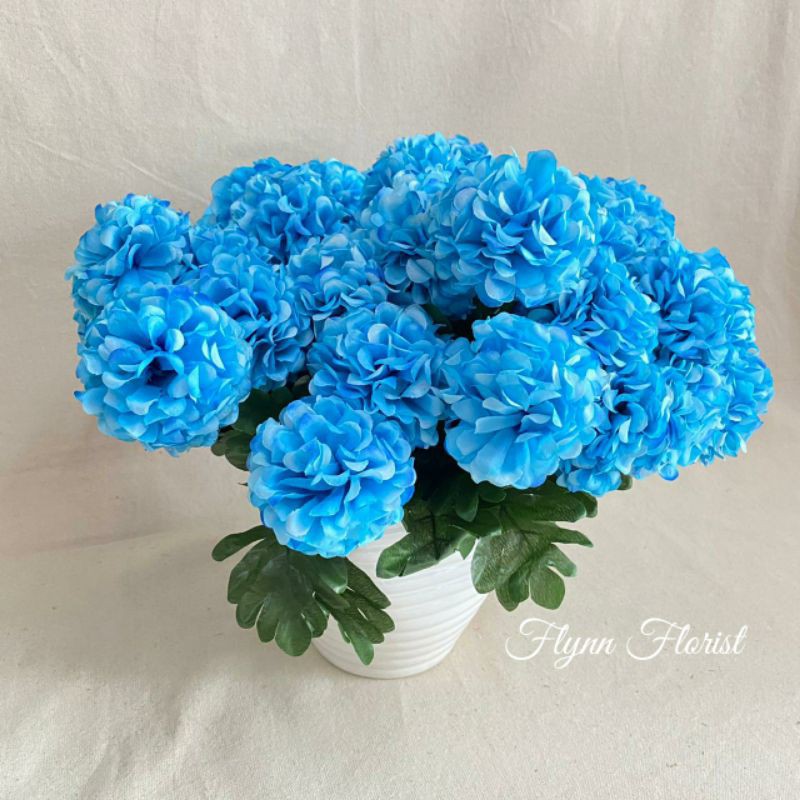 Bunga Seruni Ball X6 (satuan) Bunga Artificial / Bunga Plastik / Bunga Dekorasi / Pernikahan-6